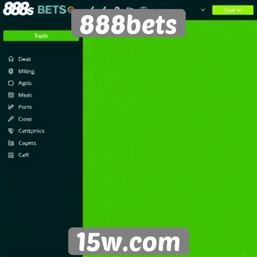 Análise da interface de usuário do site 888bets